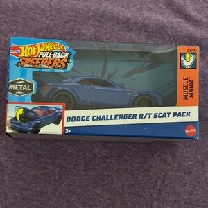Blue Dodge Challenger R/T Scat Pack Hot Wheels Car